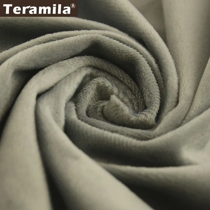Teramila сплошной цвет вельбоа плюшевая ткань метр мягкая фланелевая ткань Telas 40X50 см подушка DIY одеяло зимняя одежда простыня игрушки