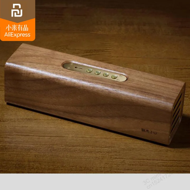 Оригинальный bluetooth динамик xiaomi mijia copper woodism двухканальный умный дом с дизайном