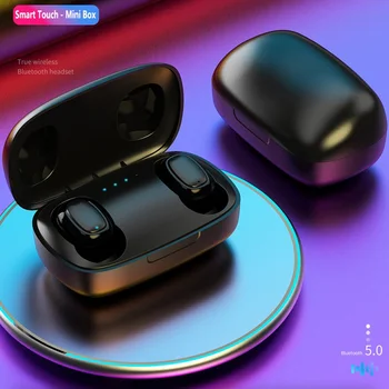 

In-Ear T10S Wireless New Sweatproof Sport TWS HD Headsets Bluetooth HIFI LED Light Touch Version