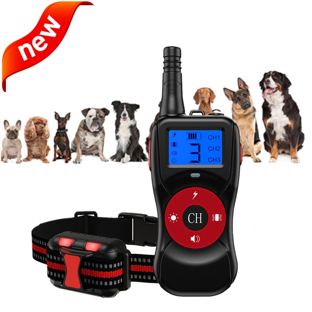 Collar de adiestramiento para perros, Dispositivo contra ladridos automático de ladridos, resistente agua, con Control recargable por USB, 800M, 2600ft|Collares de adiestramiento| - AliExpress