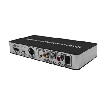 

HDMI to AV SVIDEO HDMI to AV 1080P High Definition Video Signal Converter Automatic Detection of Audio Delay Function