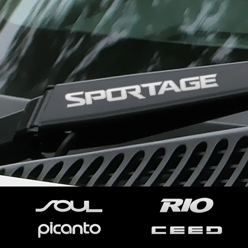 Car Window Wiper Stickers For Kia Sportage 3 4 QL Rio 3 4 K2 Optima Sorento Picanto Ceed Forte Cadenza K9 Soul Accessories
