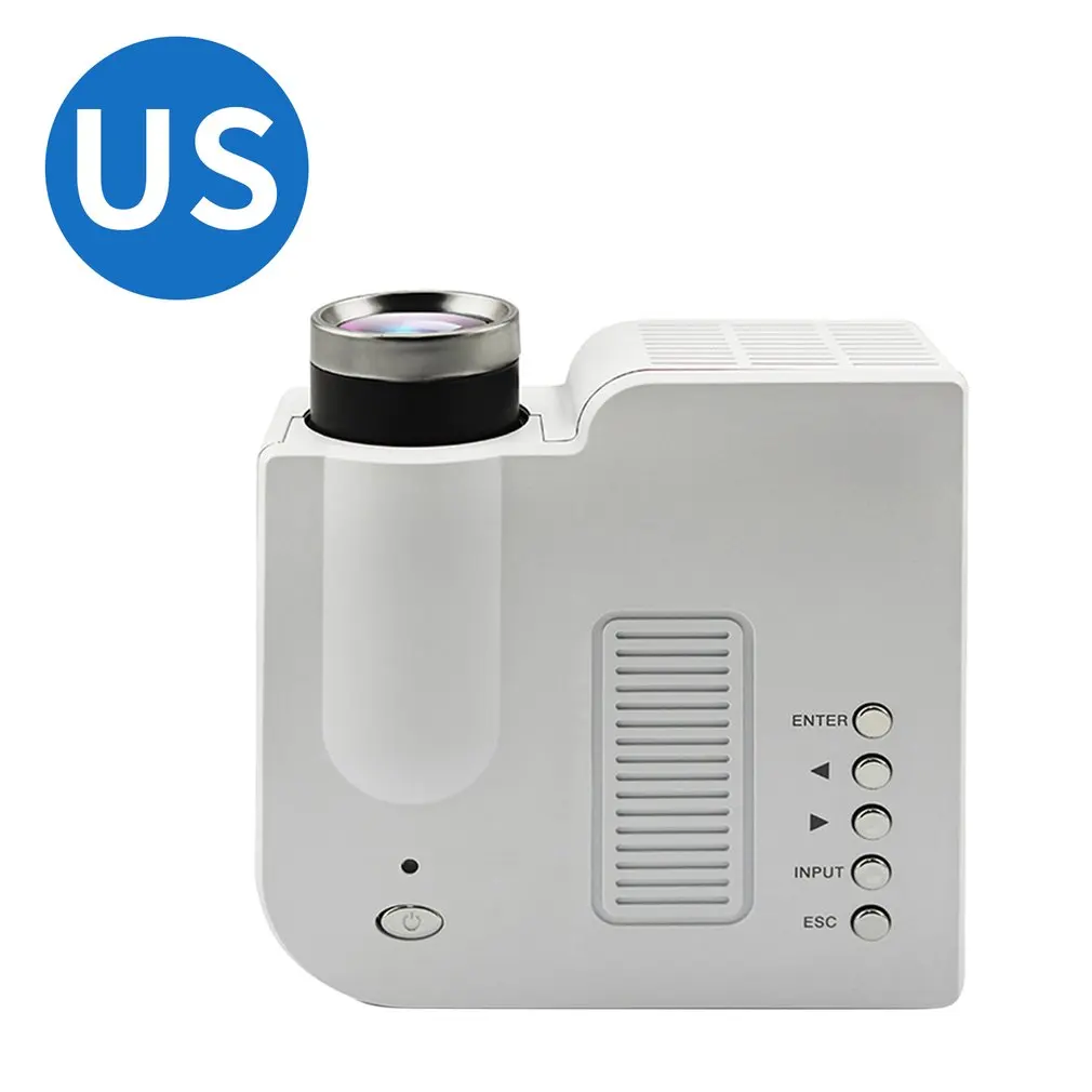 

US Plus Uc28+ Projector Home Led Mini Micro Hd Projector Connection U Disk Computer Mini Projector 320*240 Resolution