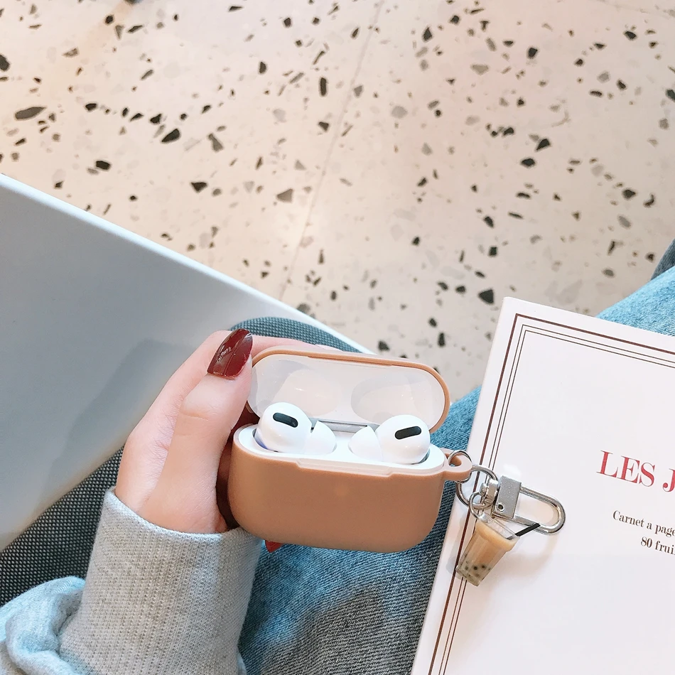 Чехол для Airpods Pro, роскошные аксессуары для молочного чая, чехол для наушников с Bluetooth, чехол для AirPods 2, силиконовый чехол, чехол s