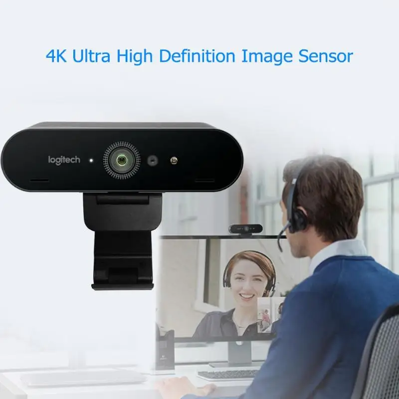 Веб-камера logitech BRIO C1000e 4K HD для потоковой записи видео-конференции компьютерная периферийная