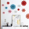 Creative Ceramic Flowers Peony Background Wall Hanging Decoration 3D Relief Handmade Ceramic Crafts Living Room Background Wall 2