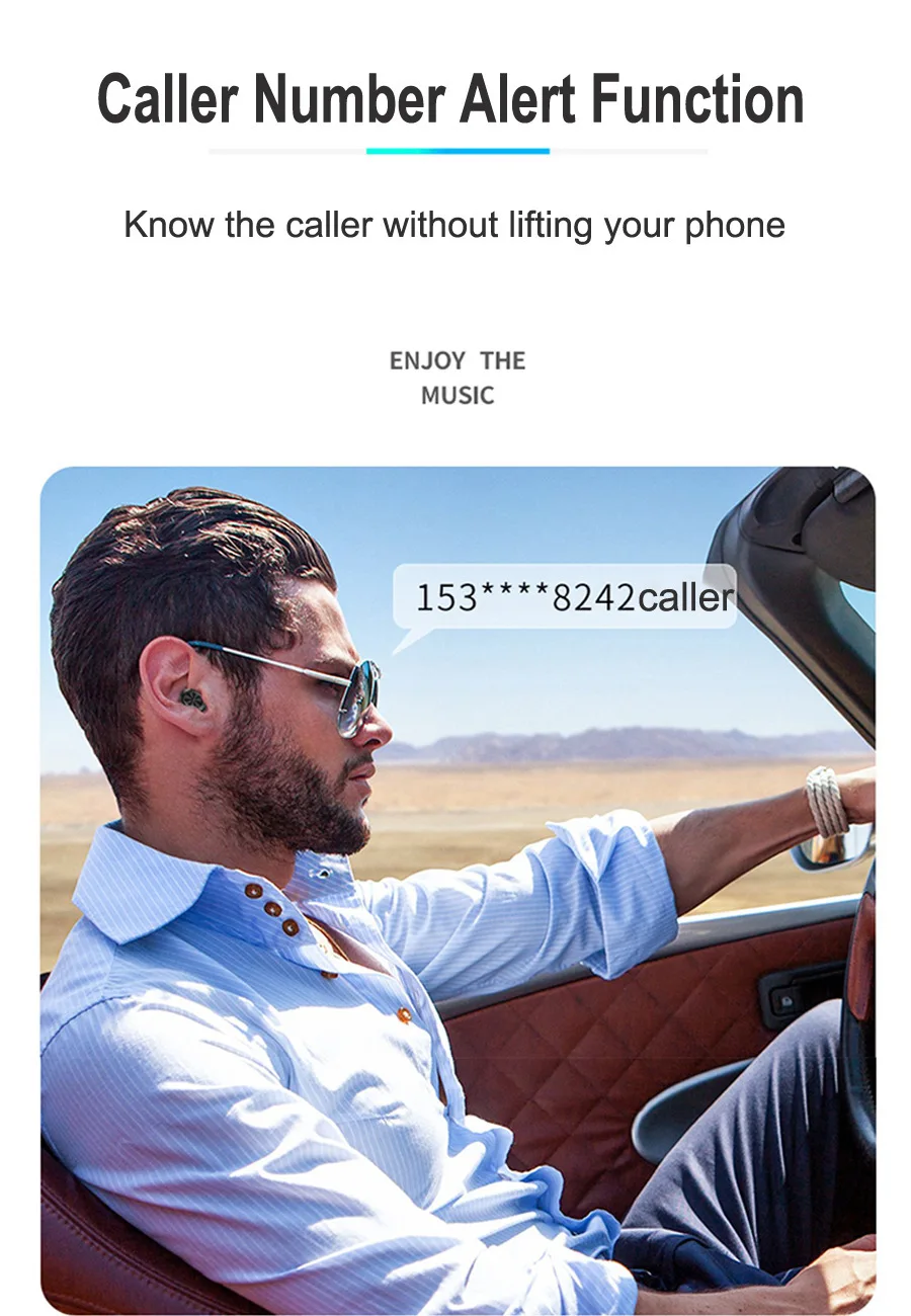 ZK30 Pull out Wireless headphones Bluetooth 5 0 Earphones Sport Waterproof TWS Headset Metal Touch Music with charging box mic