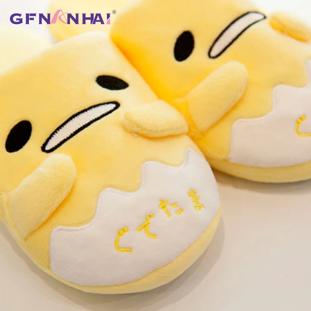 Gudetama Lazy Egg Plush Slippers 2