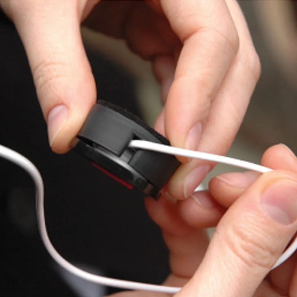 Ретро фильм наушники провод, usb-кабель провод Кабельный органайзер скрепленная проволокой Смарт Обёрточная бумага