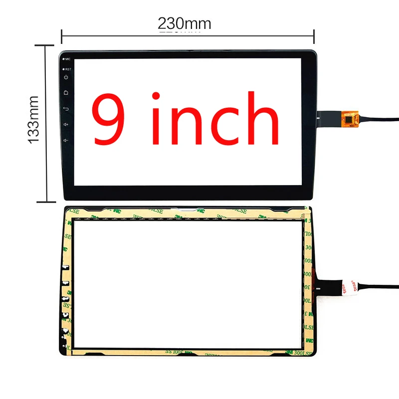 2din Android 8,1 материнская плата 9/10 дюймов Автомобильная Радио gps навигация wifi SWC USB сенсорный экран 1G+ 16G для универсального Hoxiao CARLAOER - Цвет: Touch screen
