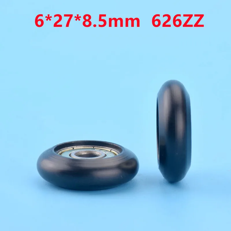 

20 шт./100 шт. 6*27*8,5 мм 626ZZ подшипник с пластиковым шкивом POM Shell Сферический радиус 3,5 мм алюминиевый 3D принтер