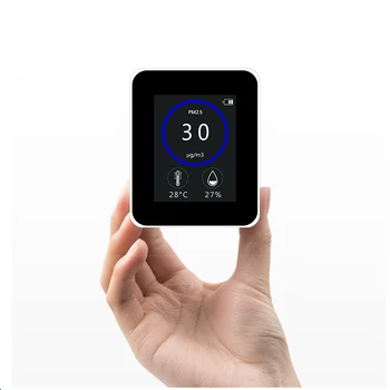

1pc Digital Air Quality Monitor PM2.5 Detector Tester 2.8-inch TFT Color Screen Gas Analyzer Temperature Humidity Meter Tool