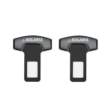 Аксессуары для hyundai Solaris, автомобильный Стайлинг, автомобильный ремень, пряжки, автомобильный пояс безопасности, сигнализация, заглушка, 2 шт