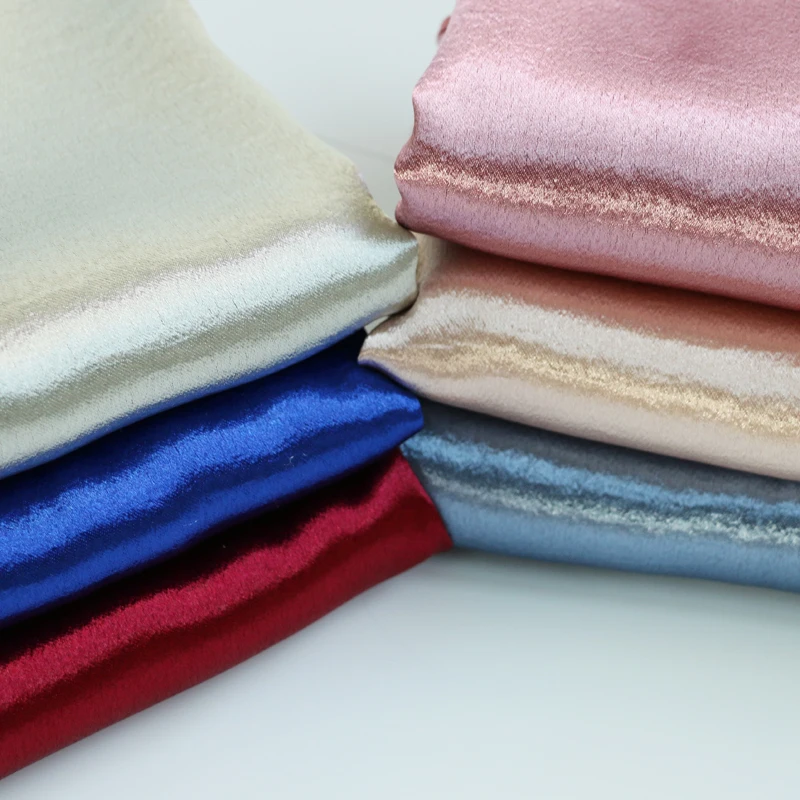 1 ярд* 143 см гладкокрашеный атласный Шармез ткань очень мягкий блестящий материал шитье женское платье cheongsam ткань