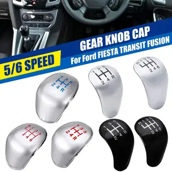 

5 / 6 Speed Car Gear Shift Knob Badge Emblem Cap Knob Cover Insert Replacement For Ford for Fusion for Fiesta Tourneo Connect