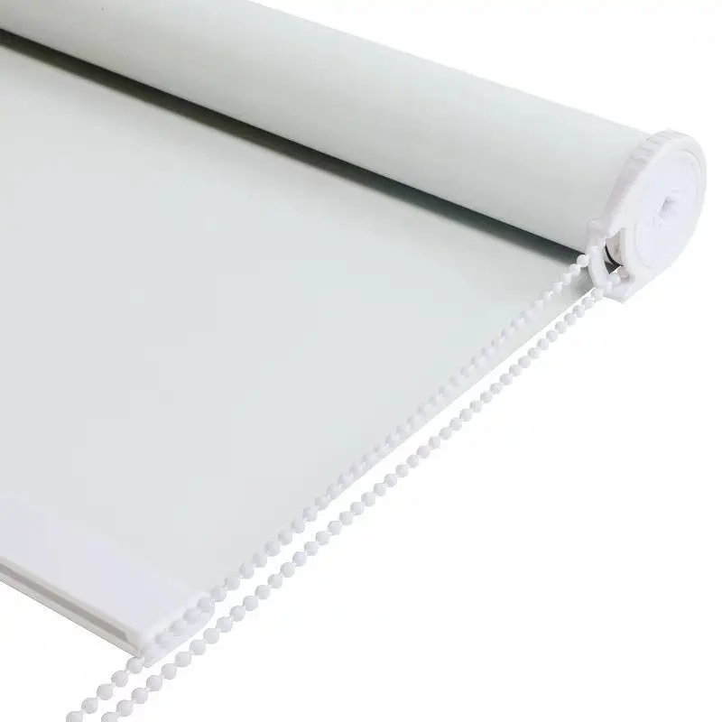 Blackout Window Roller Shades Waterproof Blinds with UV Protection&Thermal Insulated Fabric Custom Room Darkening Shade blind Child Safty Curtains Light Grey 2