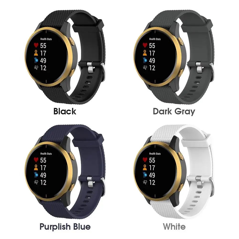 Силиконовый ремешок для часов Garmin Venu Vivoactive 3 vivomove браслет hr для Amazfit GTS для samsung gear S3 Active SmartWat