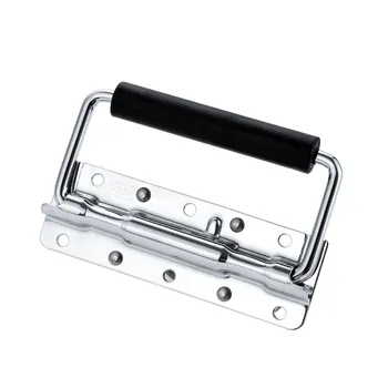 

1Pc Metal Flight Case Aluminum Air Box Chest Pull Handle Spring Loaded Toolbox Cabinet Door Cupboard Chest Pull Handle Pull Grip