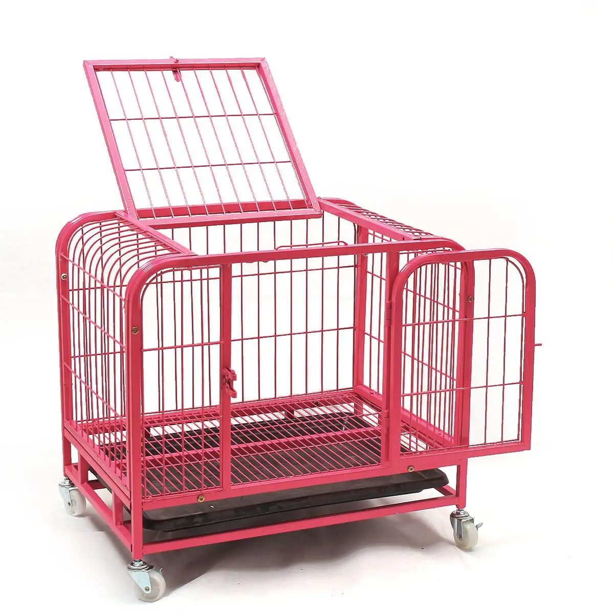 Large Heavy-Duty Folding Pet Dog Puppy Cage Cat Crate Carrier Wheels Pet Supplies 78x54x72cm Large Heavy-Duty Folding Pet Dog Puppy Cage Cat Crate Carrier Wheels Pet Supplies 78x54x72cm