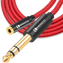 6.5mm Male to 3.5mm Female Audio Cable For Amplifier Console Guitar Recording Adapter 6.5mm TRS 1/4'' Male to 3.5mm Female Cable