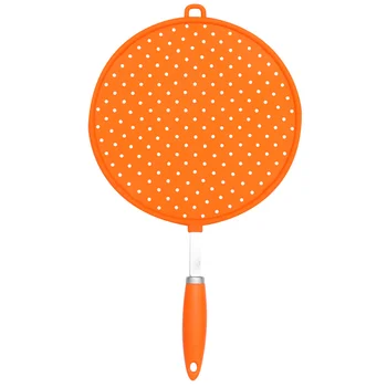 

Anti Oil Splashing Lid Cover Silicone Pot Safeguard Anti Spill Lid Cover Pot Pan Lid Cooking Tools for Kitchen Cafe Restaurant (