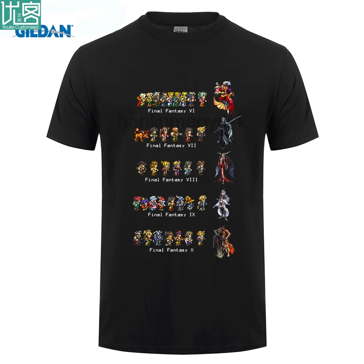 Final Fantasy VI to X T-Shirt |