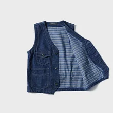 Luoye luo ye, весенний джинсовый жилет с эффектом стирки, жилет унисекс, винтажное нижнее белье Pl202