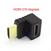 1/2/5Pcs HDMI-compatible Male To HDMI-compatible Female Adapter 90 Degree 270 Degree Angle Extender Cable Converter for HDTV L19 ► Photo 3/6