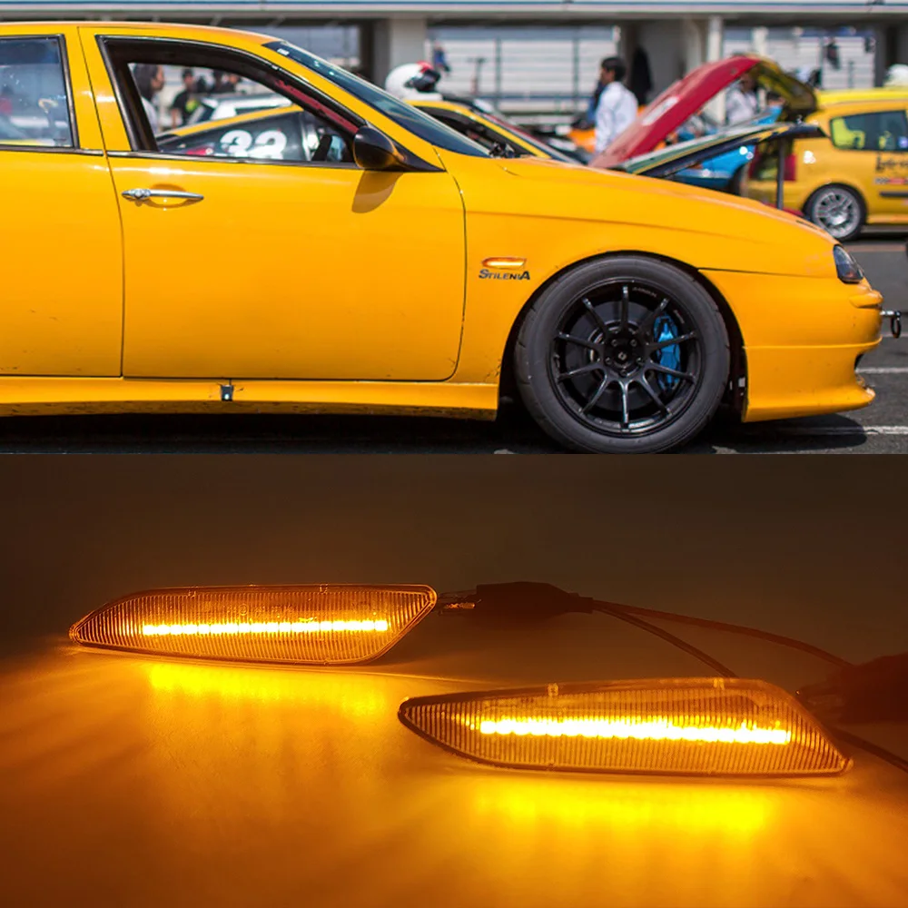 2Pcs LED ̳ ̵ Ŀ Ʈ ȭǥ  õ   Alfa Romeo 156 147 For Fiat Tipo Lancia Delta 3 iksilon