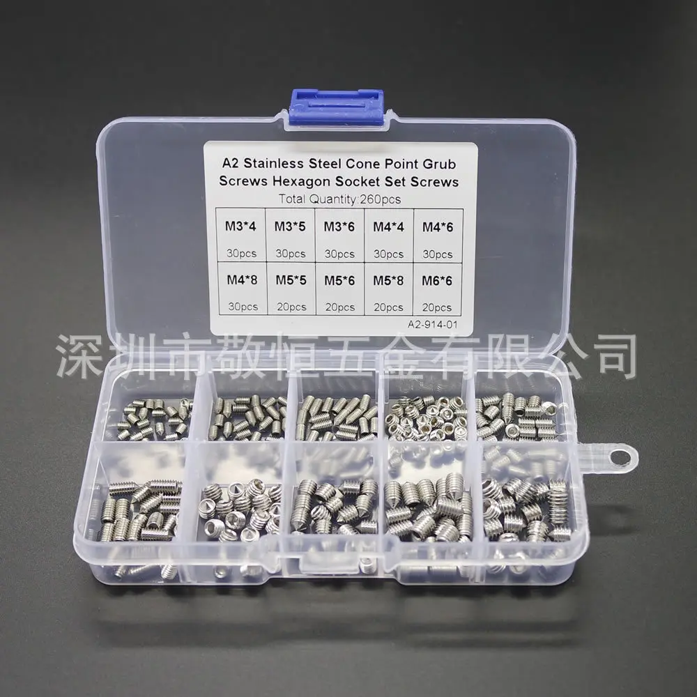 260pcs M3 / 4/5/6 Stainless Steel 304 Hex Adapter Screw Meter Set | Обустройство дома