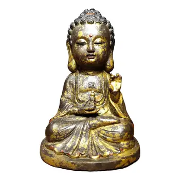 

LaoJunLu Pure Copper Buddha Statue, A Statue Of Baby Buddha Shakyamuni Imitation antique bronze masterpiece collection of
