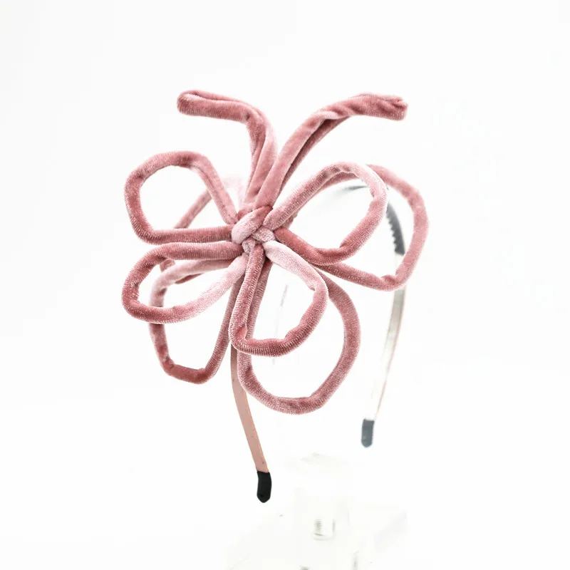 

2020 WINTER NEW VELVET WIRE BUTTERFLY HEADBANDS FASHION GIRLS HAIRBAND