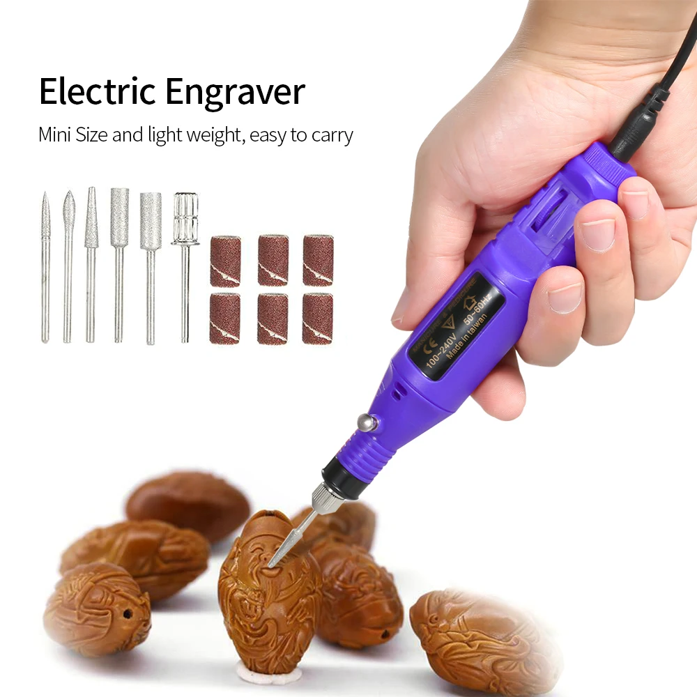 

14pcs Mini Electric Grinder Drill Tool Nail Gel Polish Removing Grinding Rotary Engraving Pen DIY Engraver Carve Tool Set