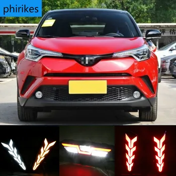 

1Set LED DRL For Toyota C-HR CHR 2016 2017 2018 2019 Daytime Running Light Rear Tail bumper Fog Lamp Brake light Warning light