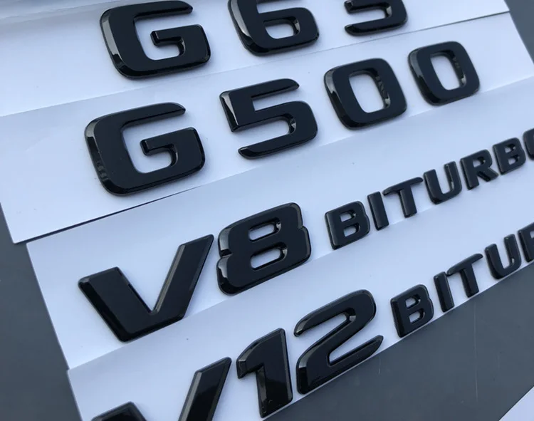 Автомобильный буквы знак сзади Стикеры Эмблема для укладки W463 G класса G43 G55 G63 G65 G230 G300 G350 G550 G500
