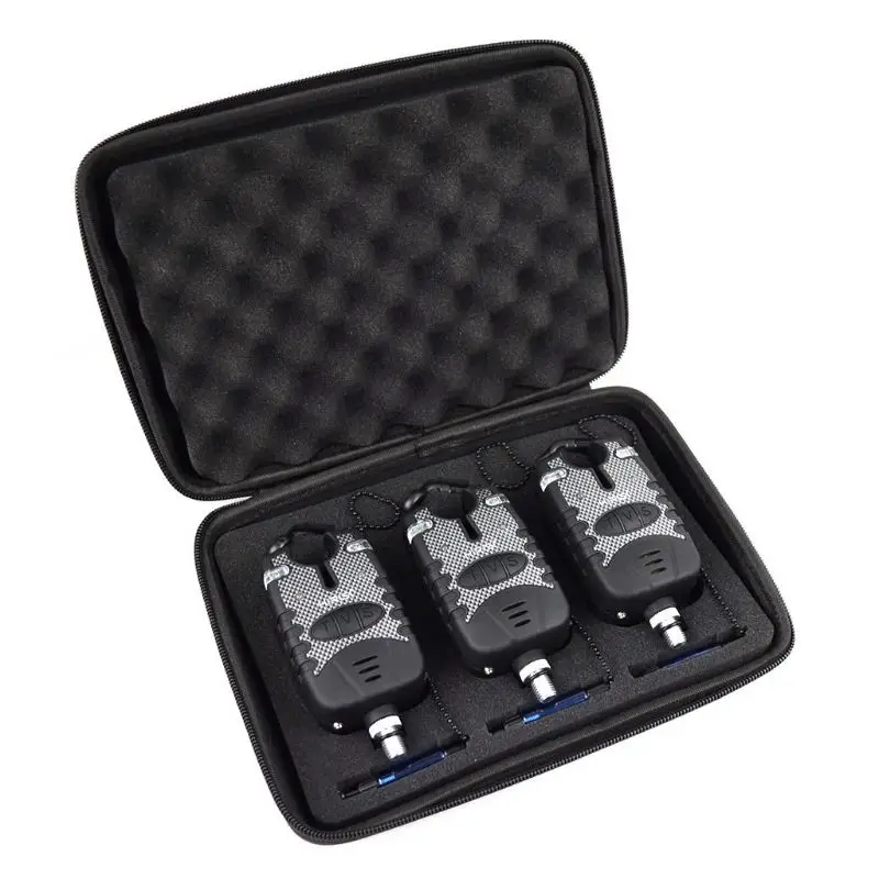 1 Set Fishing Alarm and Wiggler LED Waterproof Set Throwing Sea Rod Bite Hook Alarms Wigglers D5BA