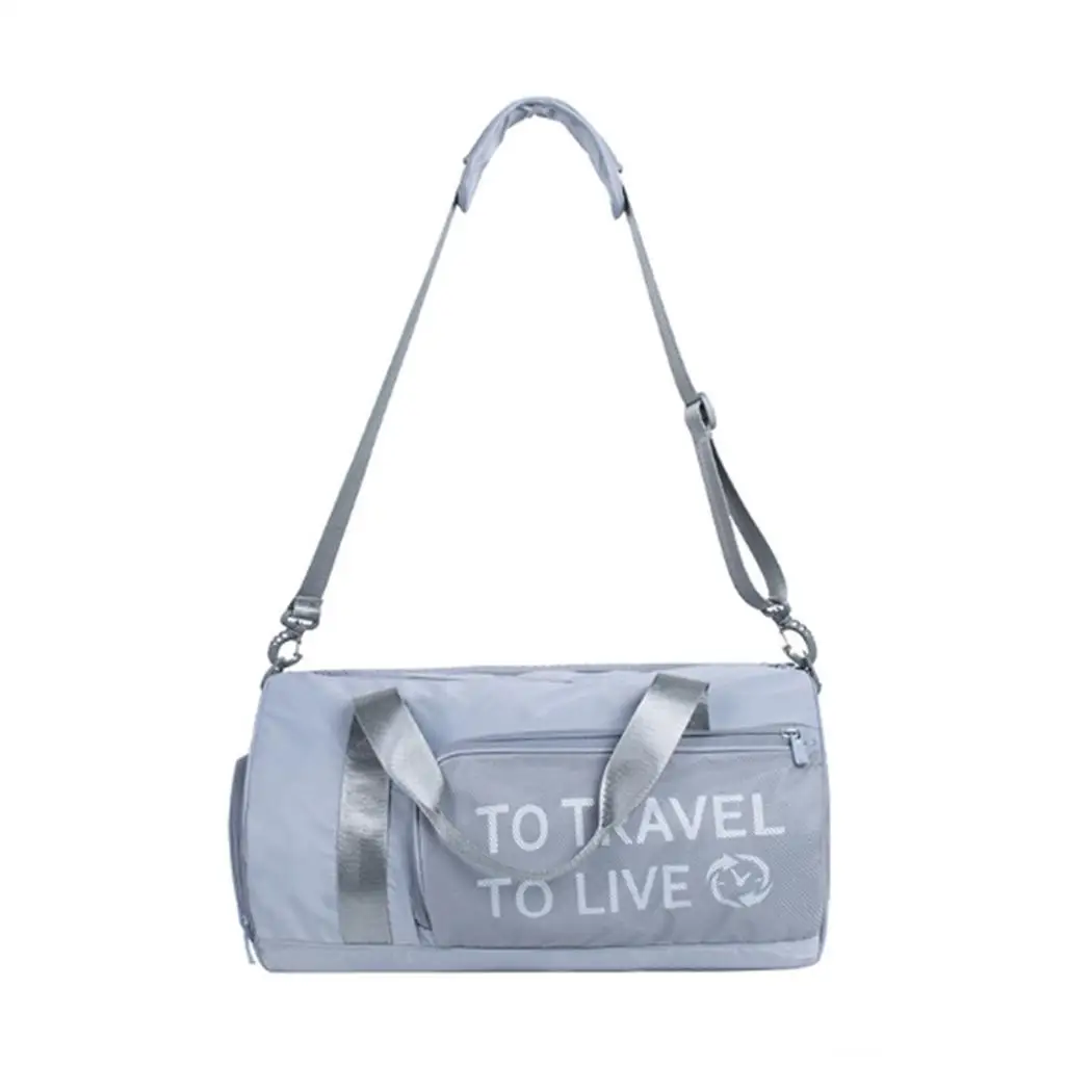 Fitness Sport Waterproof Bag Lightweight Short-distance Casual Square Workout Travel Solid Zipper Bag Workout