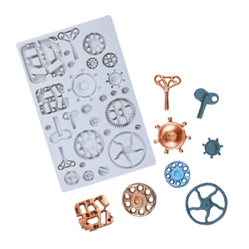 

Industrial Machinery Gear Mould Silicone Mold Fondant Cake Decorating Tool Gumpaste Sugarcraft Chocolate Forms Bakeware Tools