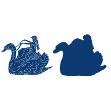 

Swan Arrival New Metal Cutting Dies Scrapbook Diary Decoration Stencil Embossing Template Diy Greeting Card Handmade 2021