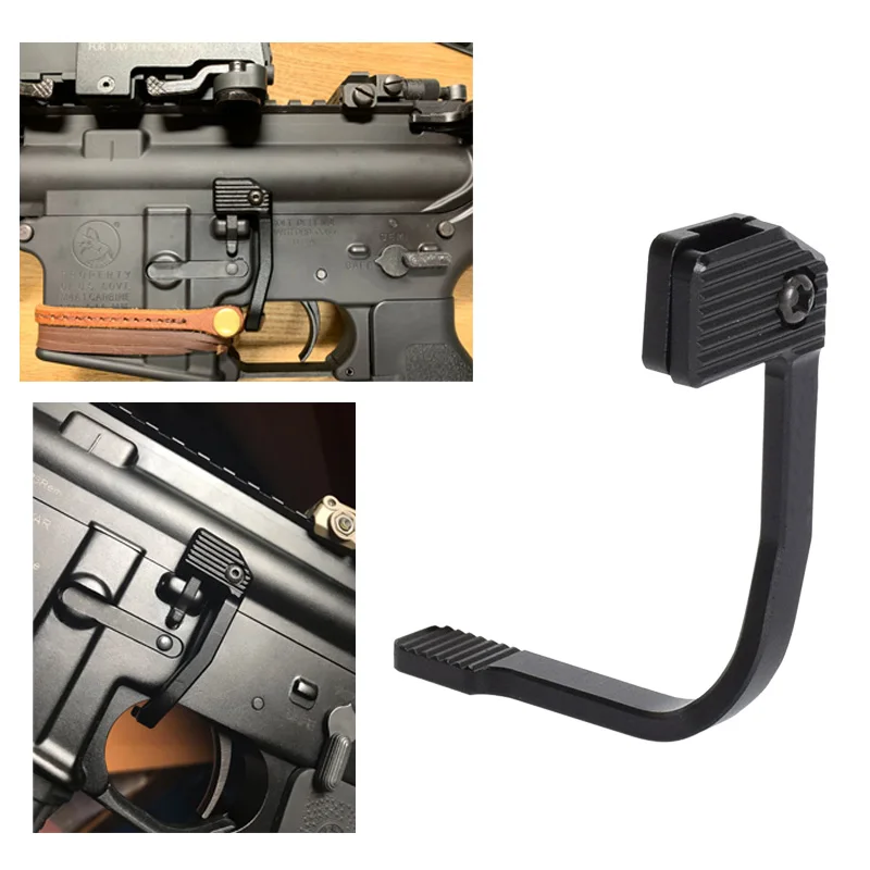 

Magorui Tactical Enhanced Bad Lever MAP Bolt Catch Extender Release Lever Ambidextrous Mount-On Side Plate 5.56/223 black