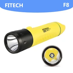 New Genuine FITECH F8 Charging Professional Diving Long Shots LED 800 Lumens XML T6 LED Flashlight