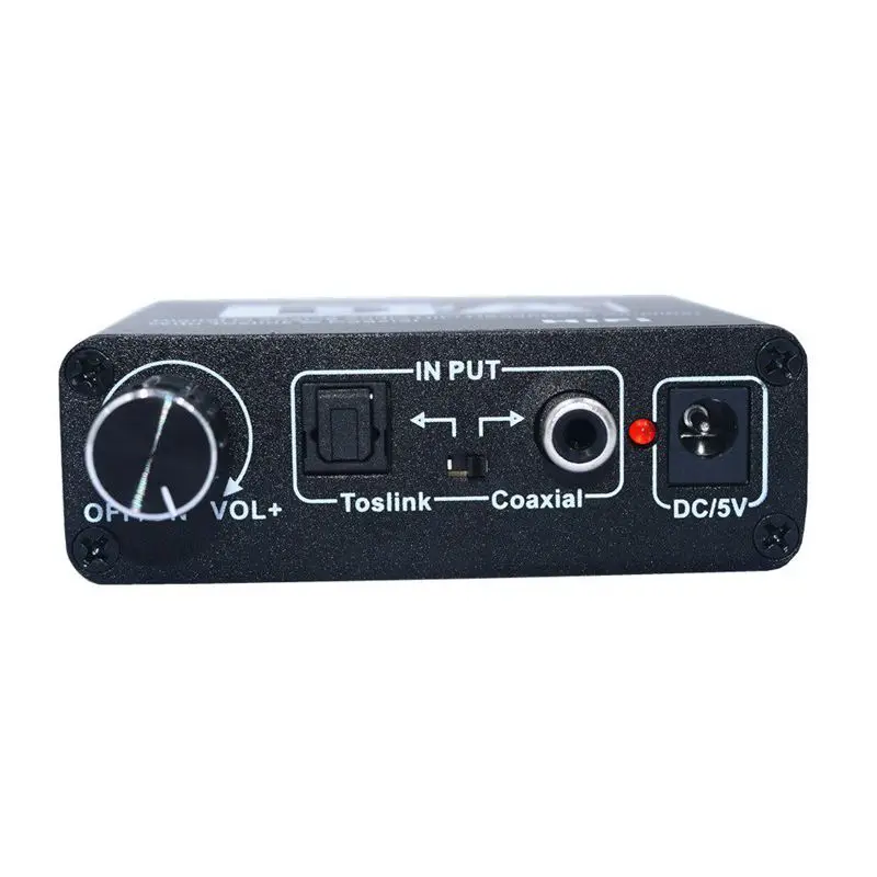 new headphone amplifier fiber coaxial HIFI digital to analog digital fiber coaxial simulation EU Plug