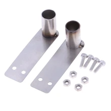 1/10 металлическая тюнинговая труба, двойная темная выхлопная труба для 1:10 гусеничного автомобиля