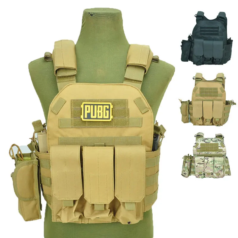 Adjust Tactical Military Airsoft Molle Combat Army Vest Carrier Unisex I4N6 