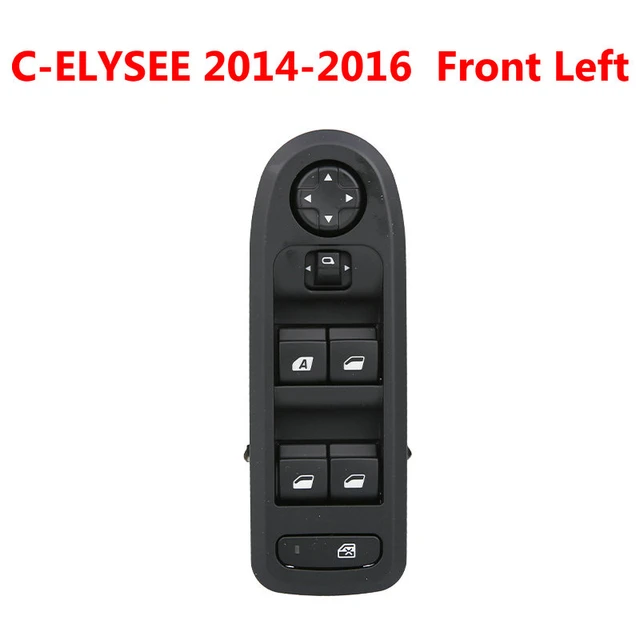 Interrupteur de lève-vitre, interrupteur de lève-vitre, clé de contrôle,  bouton électrique, adapté à citroën C-ELYSEE 2014 – 2016 - AliExpress