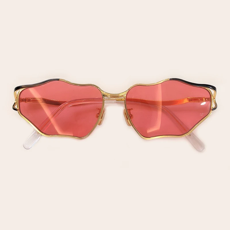 No2 Sunglasses Крутые женские солнцезащитные очки в стиле ретро, оправа из сплава, многоугольные оттенки, женские роскошные брендовые дизайнерские солнцезащитные очки для вождения, женские очки Oculos De So - Цвет линз: No2 Sunglasses