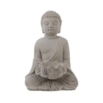 

1pc Buddha Statue High Quality Durable Prime Sturdy Buddha Statue Candlestick Adornment Retro Candleholder for Home Garden