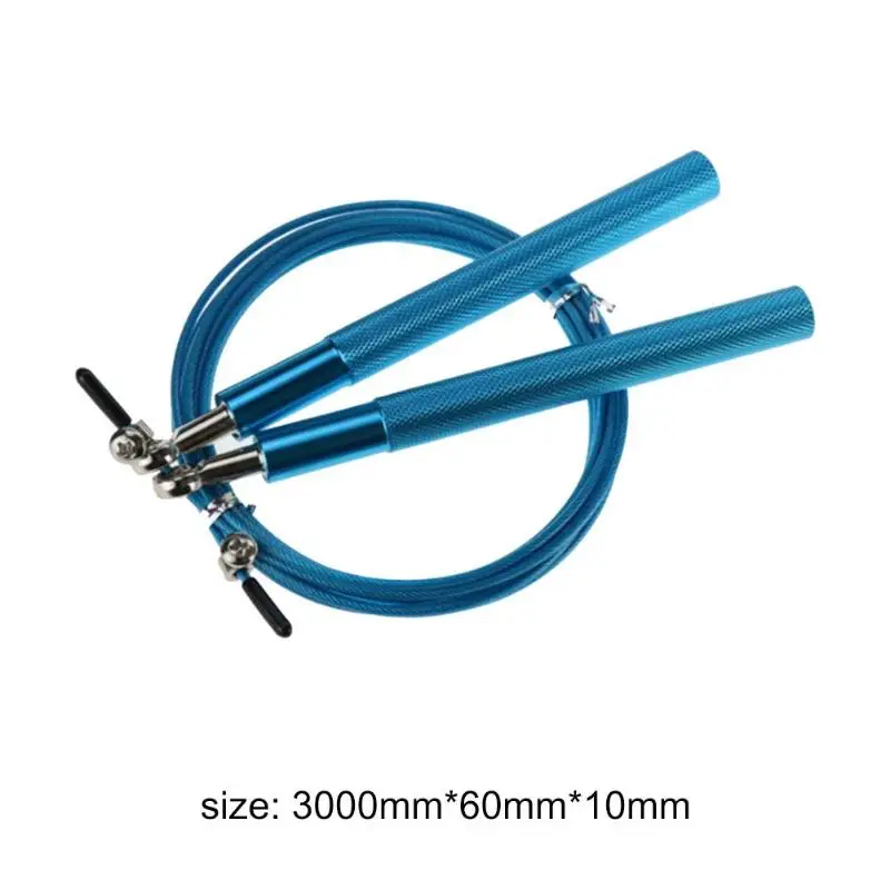 3m High Speed Aerobic Steel Wire Skipping Rope Aluminum Handle Steel Wire Jump Rope Length Adjustable Skip Fitness Equipment