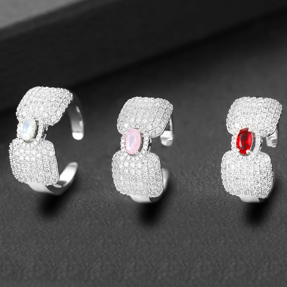 GODKI, модный роскошный комплект из 2 предметов, браслет, кольцо, модный, Дубай, серебряный, свадебный набор украшений для женщин, свадебные brincos para as mulheres