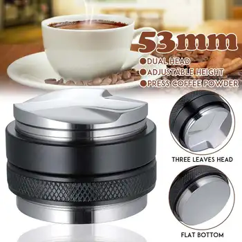 

Aluminum Coffee Tamper 53MM Coffee Distributor Coffee Powder Hammer Customized Coffee Leveler Fit For 54mm Brevilles Portafilter